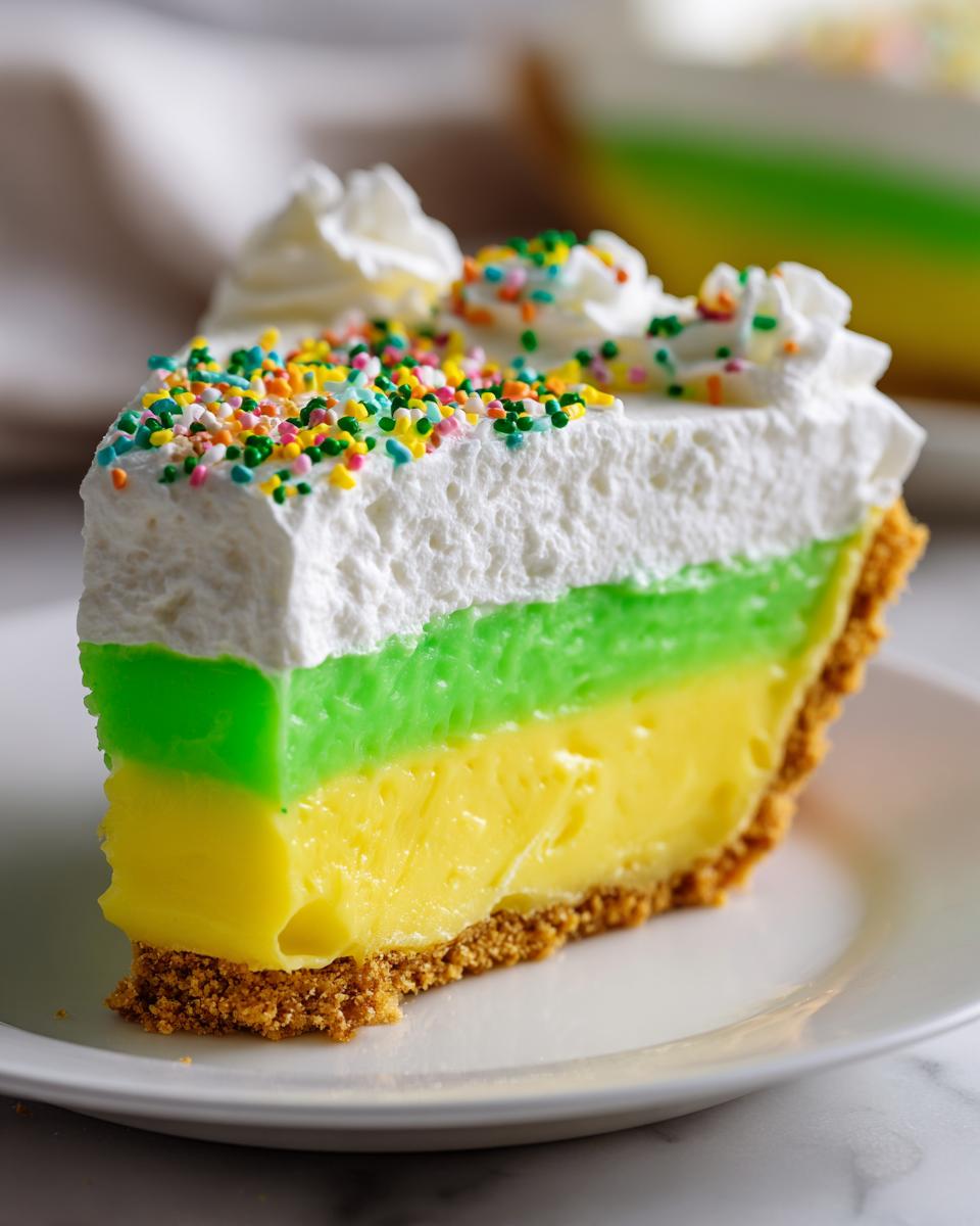 Winter No Bake Jello Pie - detail 3