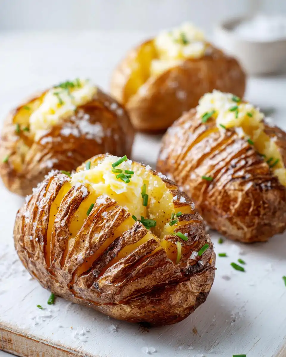 air fryer baked potatoes - detail 1