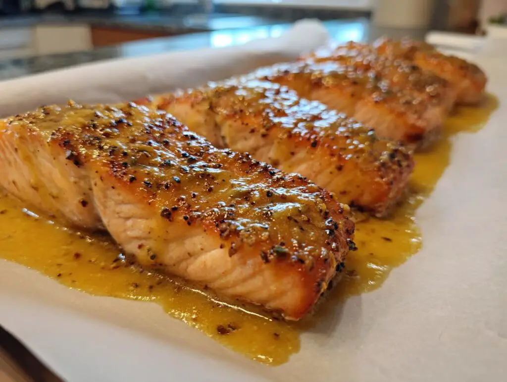 baked honey mustard salmon