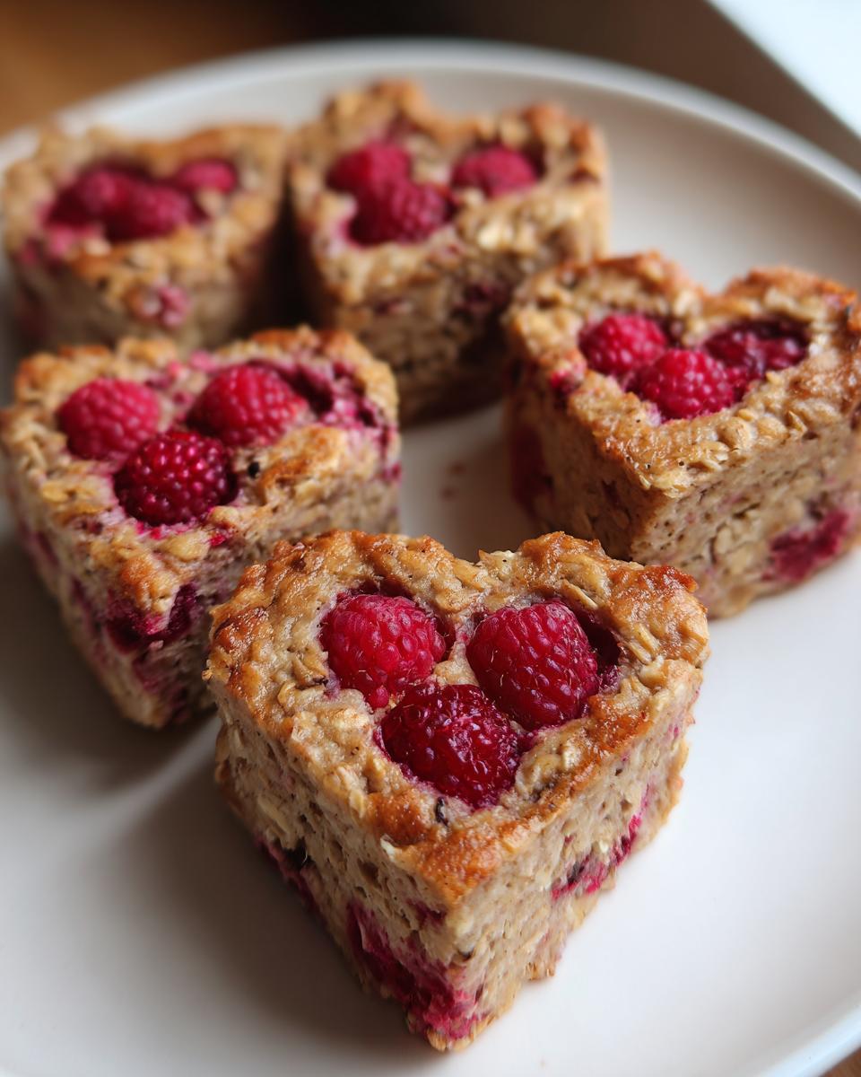 baked oatmeal hearts - detail 1