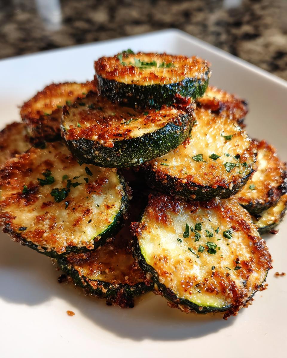 baked parmesan zucchini - detail 1