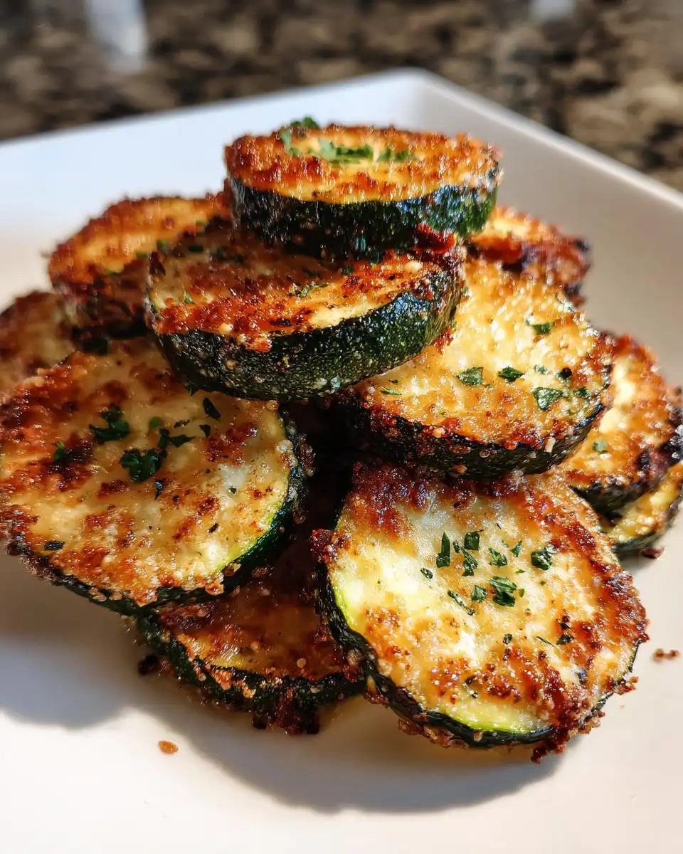 baked parmesan zucchini - detail 1