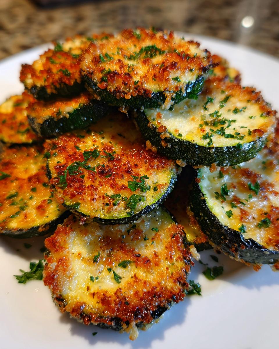 baked parmesan zucchini - detail 2