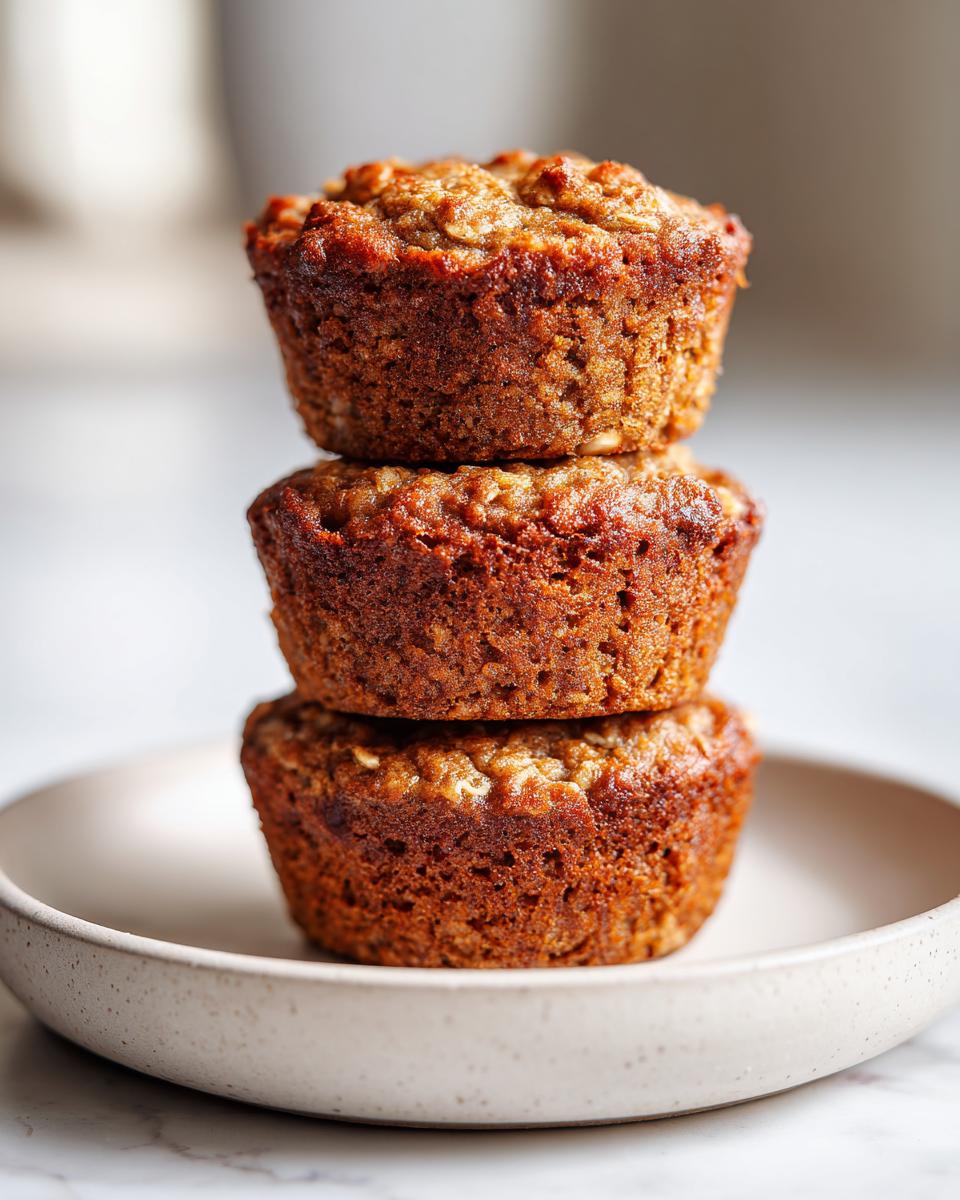 banana oatmeal muffins - detail 1