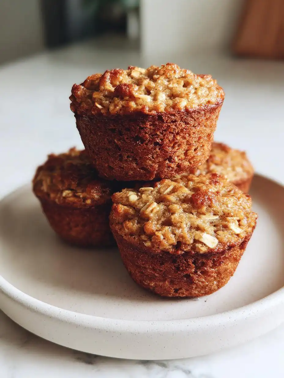 banana oatmeal muffins - detail 2