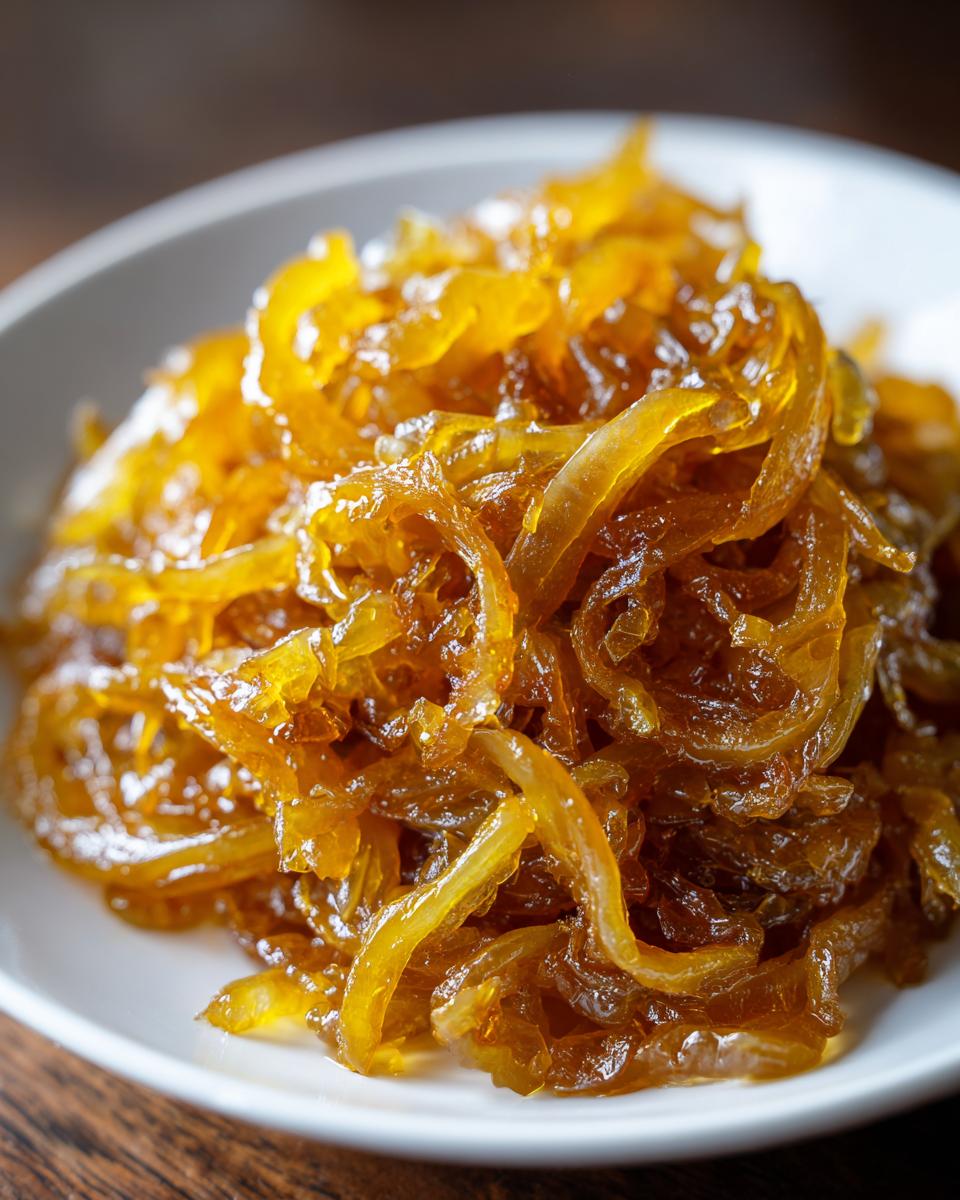 bourbon caramelized onions - detail 1