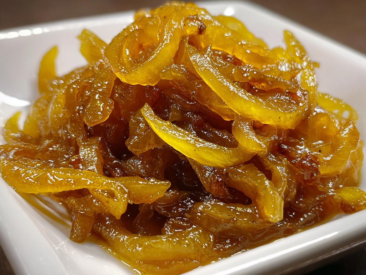 Amazing 40 Minute Bourbon Caramelized Onions Secret