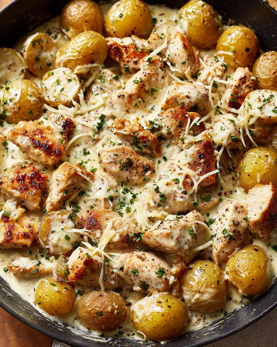 garlic parmesan chicken potatoes - detail 1