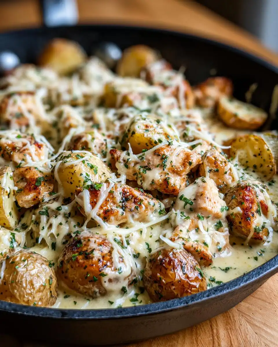 garlic parmesan chicken potatoes - detail 2
