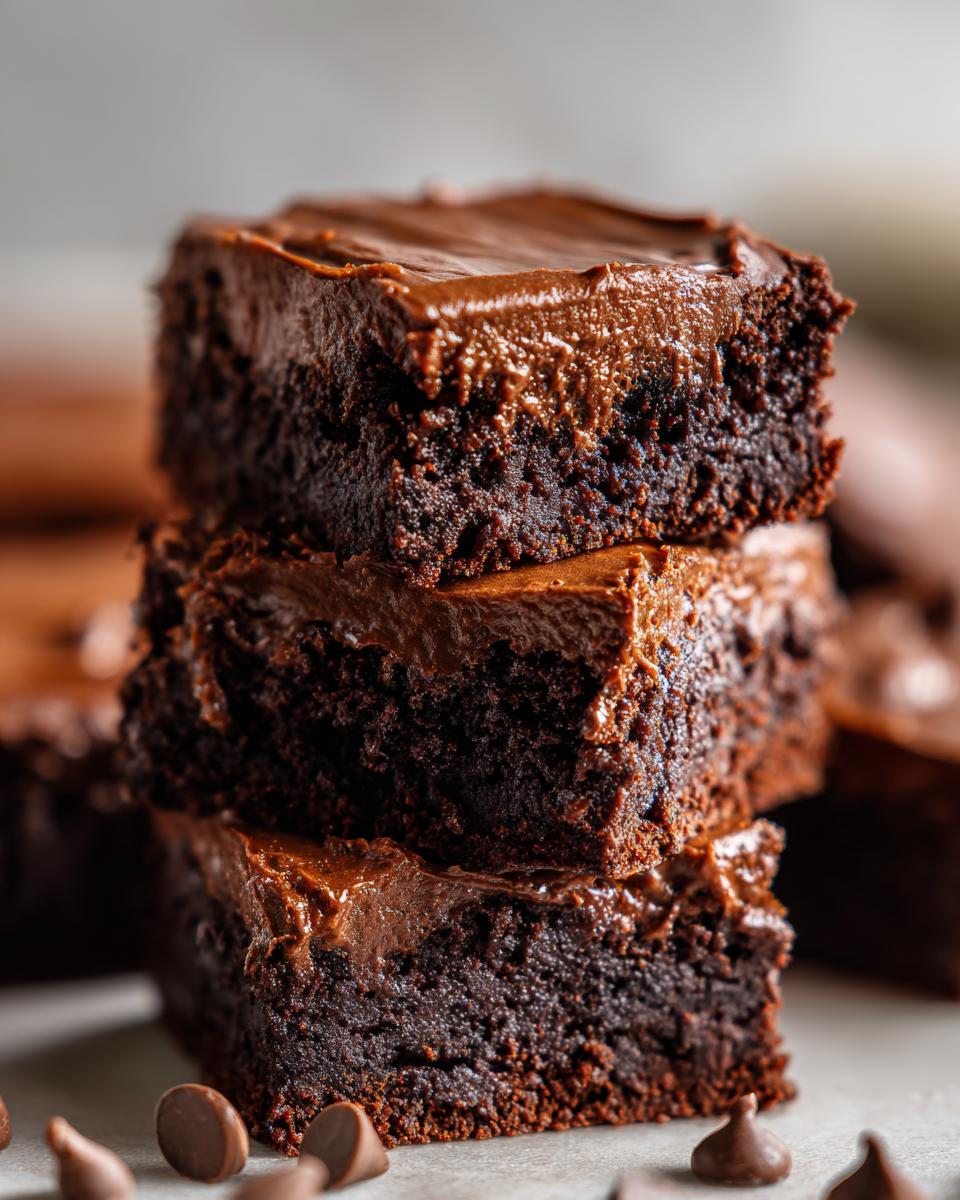 gluten free fudge brownies - detail 1