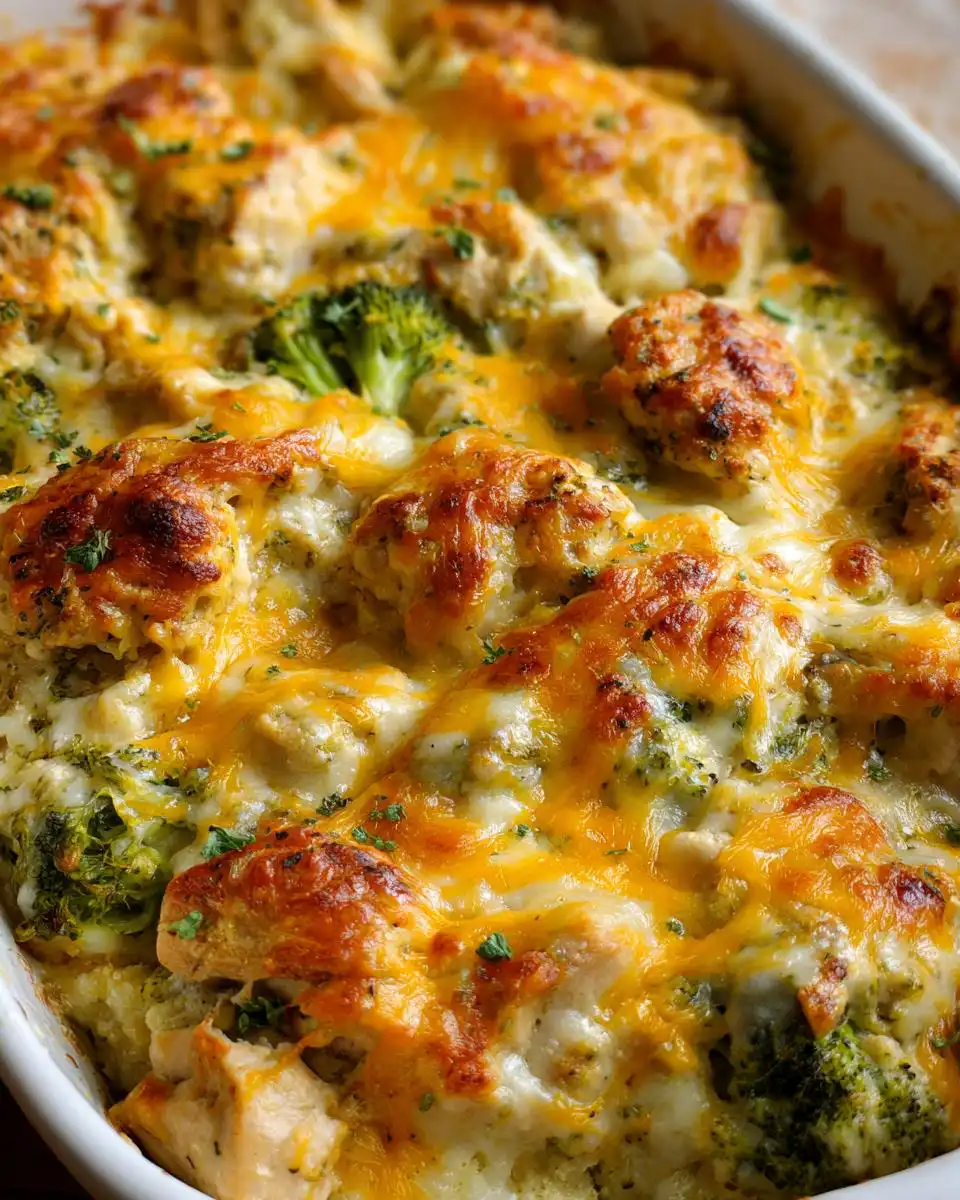 healthy chicken casserole - detail 1