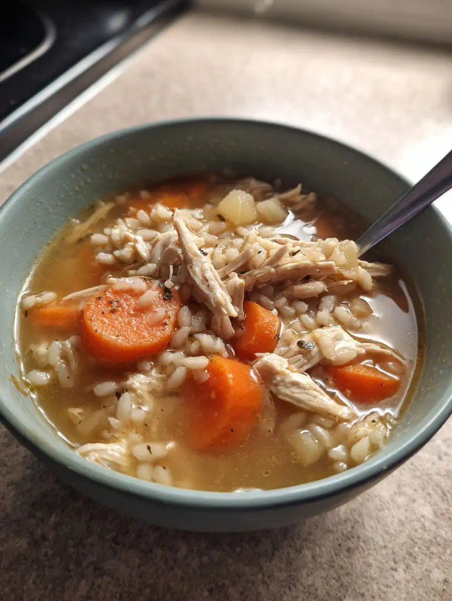 healthy chicken soup - detail 2