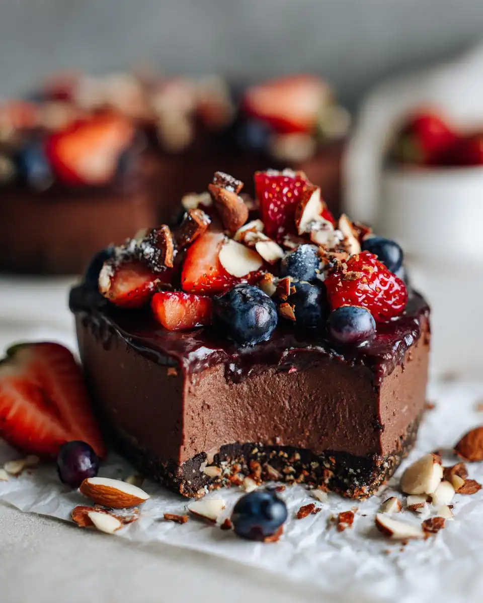 healthy chocolate dessert - detail 1