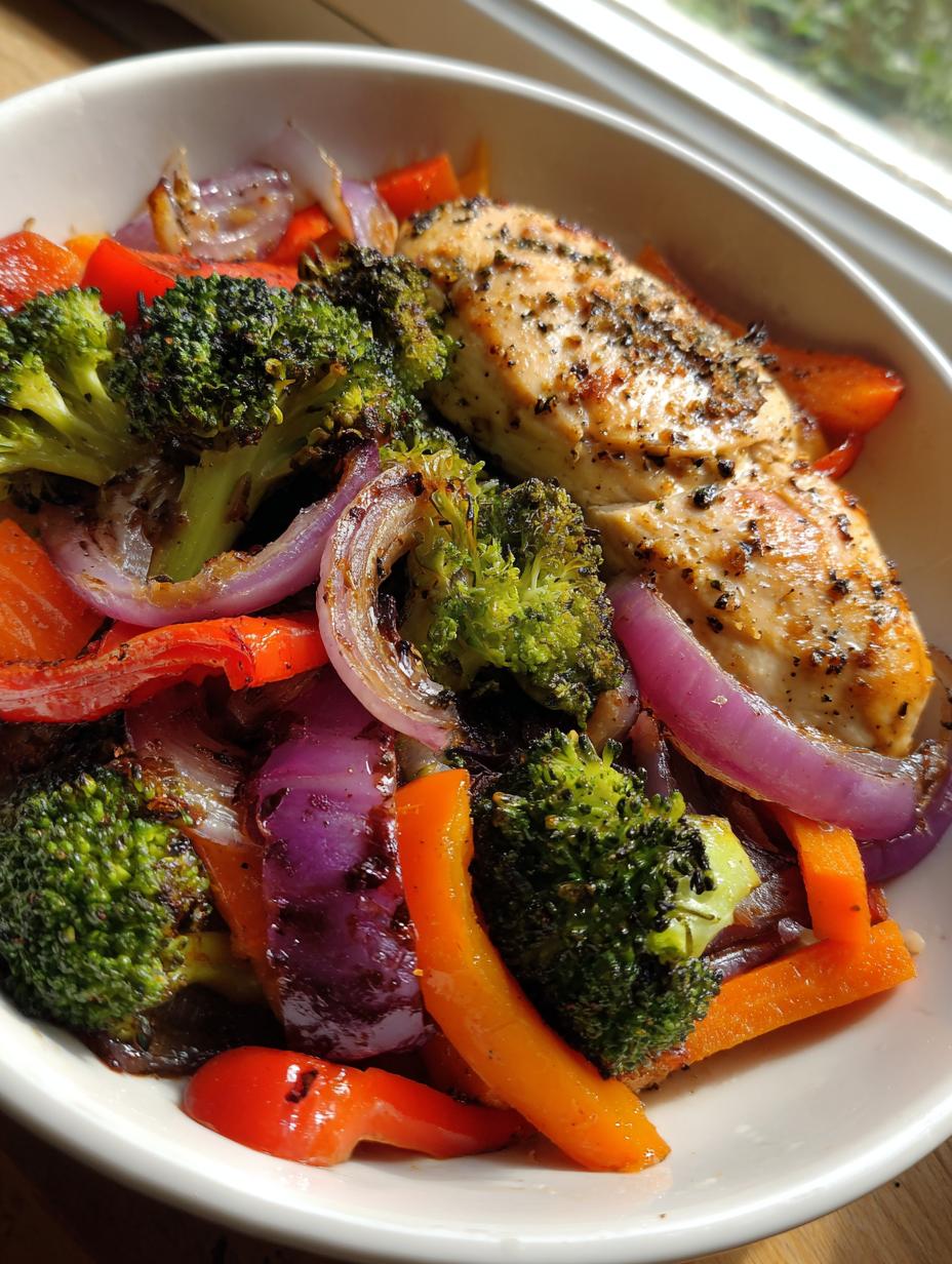 healthy sheet pan chicken dinner - detail 3