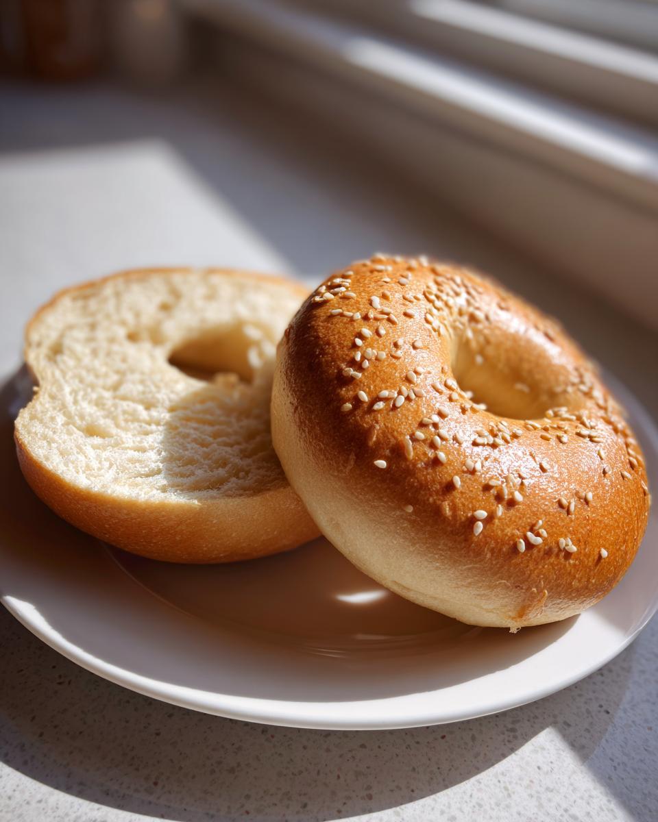 high protein bagels - detail 1