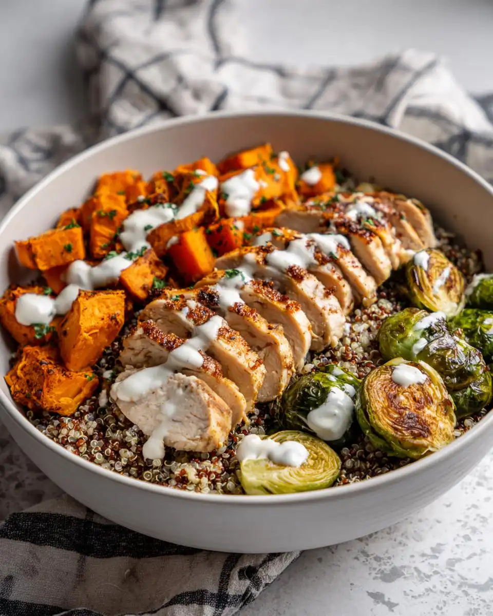 high protein dinner bowl - detail 1