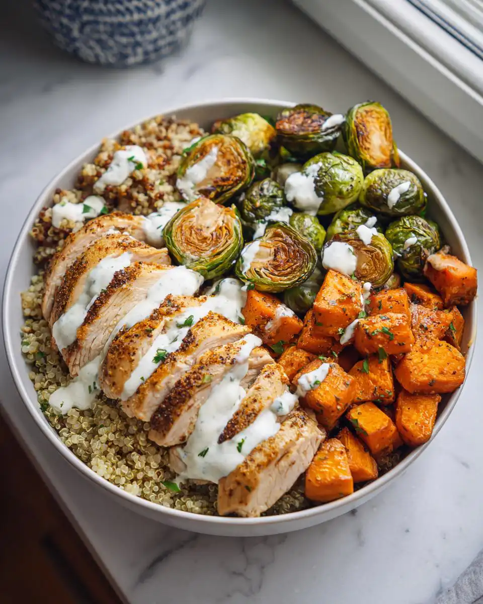 high protein dinner bowl - detail 2