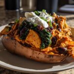 high protein stuffed sweet potatoes
