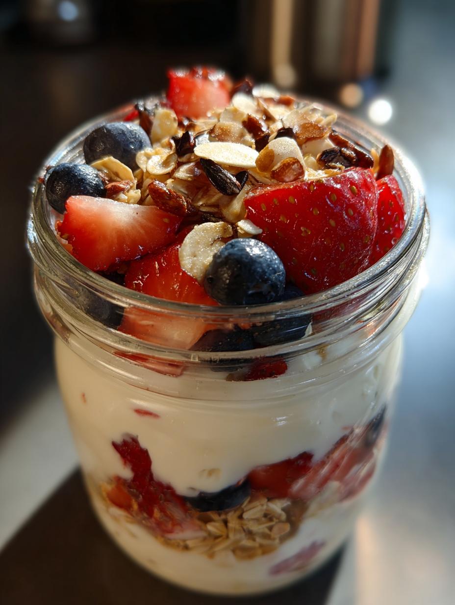 high protein yogurt parfait - detail 2