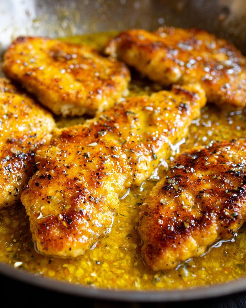 lemon garlic chicken skillet - detail 1