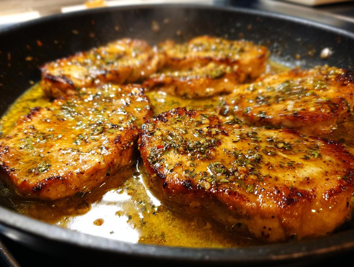 Juicy lemon garlic chicken skillet in 30 min