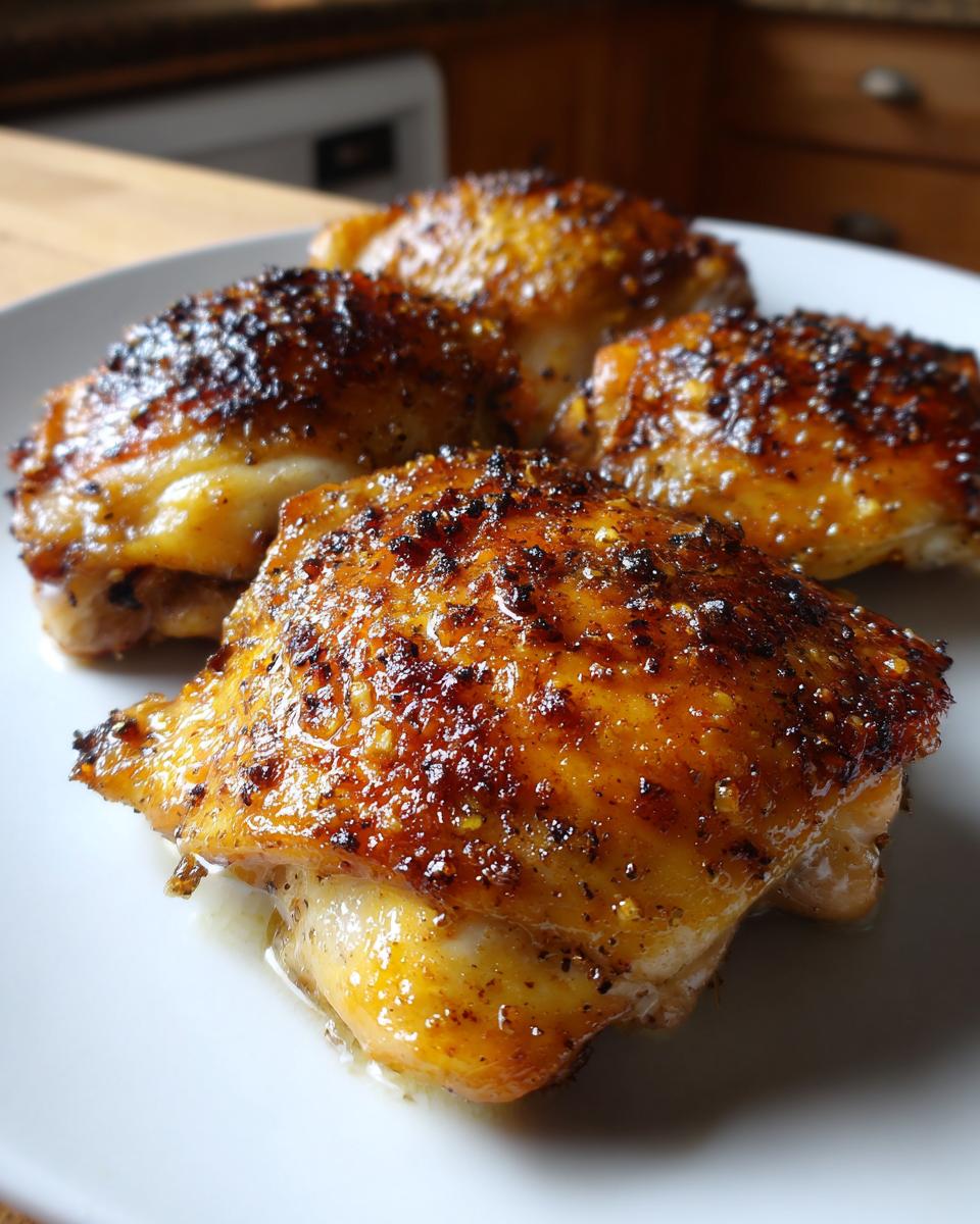 lemon garlic chicken thighs - detail 1