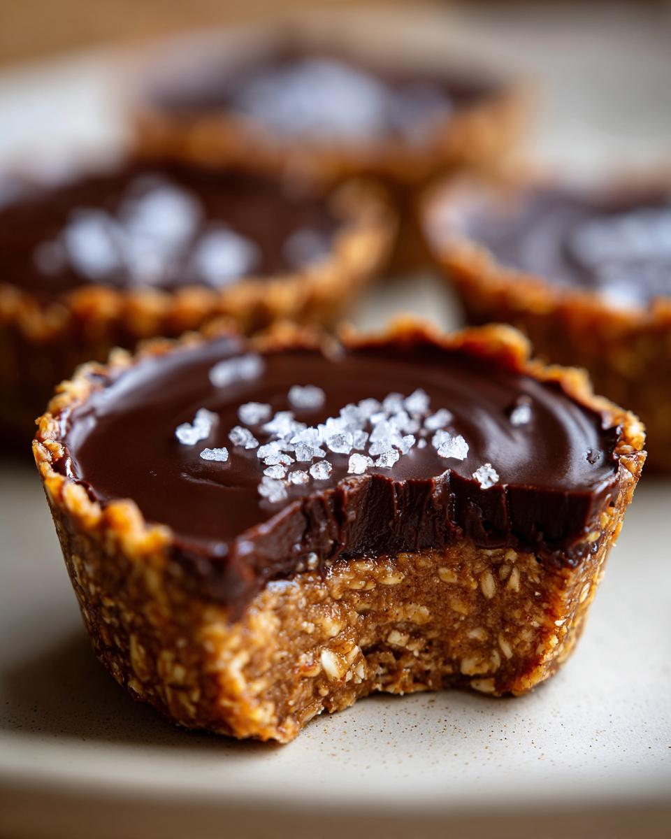 no bake peanut butter oat cups - detail 1