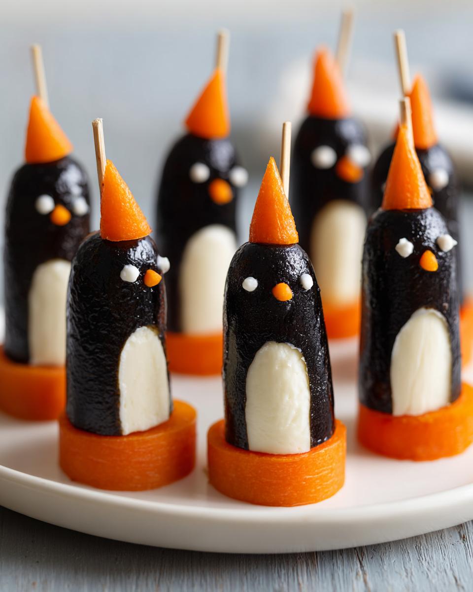 olive penguins - detail 1
