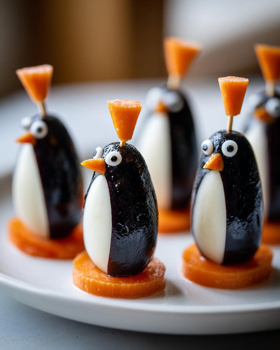 olive penguins - detail 2