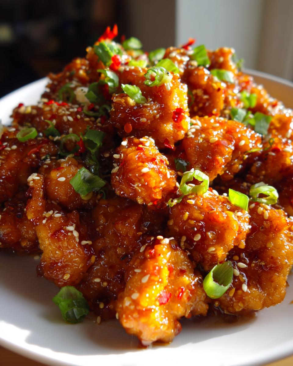 slow cooker orange chicken - detail 1