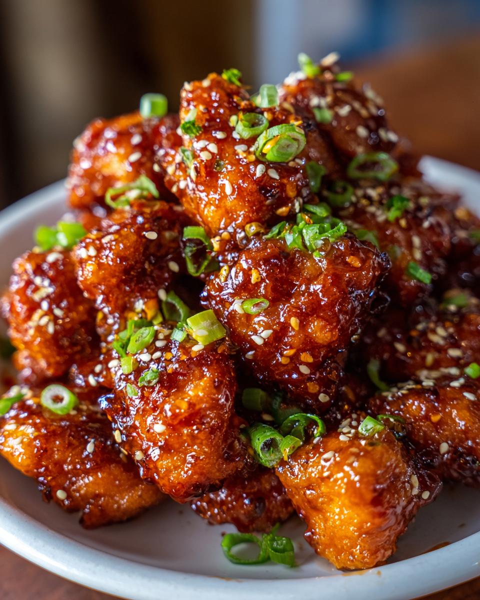 slow cooker orange chicken - detail 2