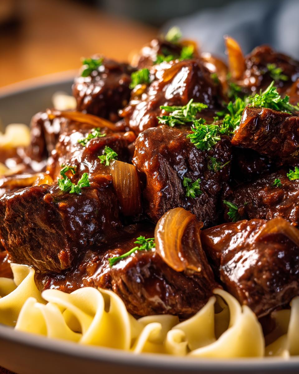 slow cooker steak bites - detail 2
