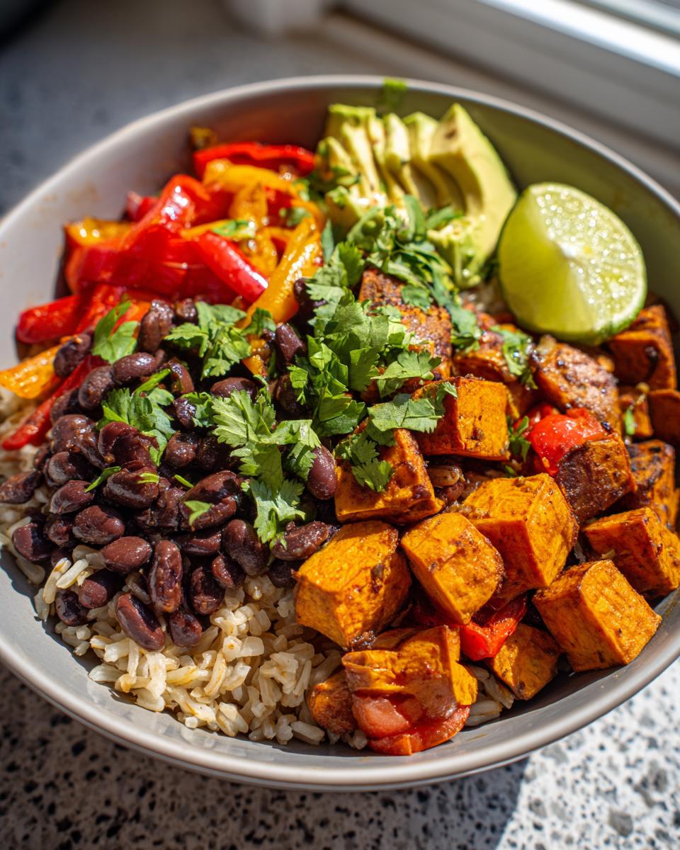 vegan burrito bowl - detail 1
