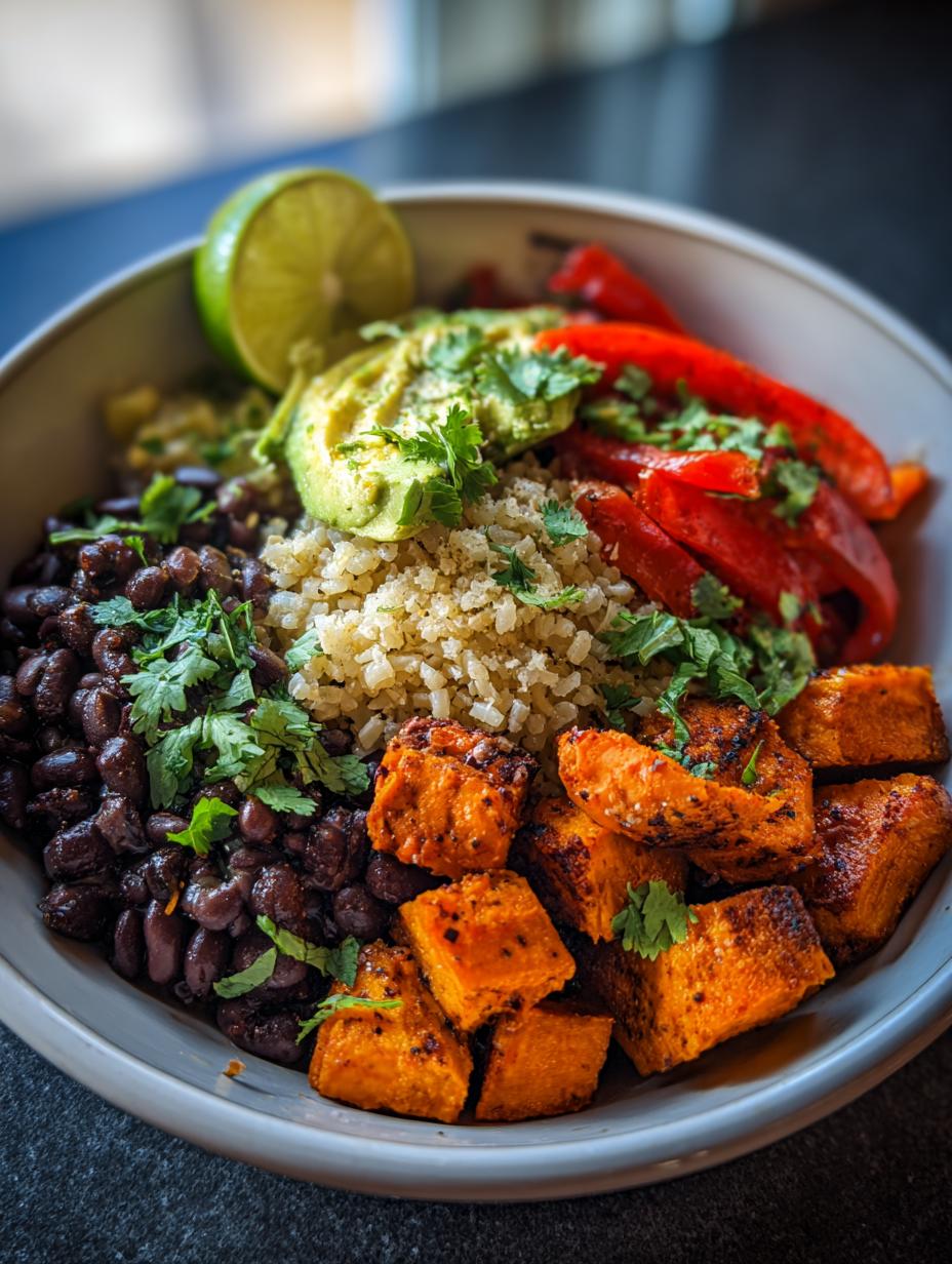 vegan burrito bowl - detail 2