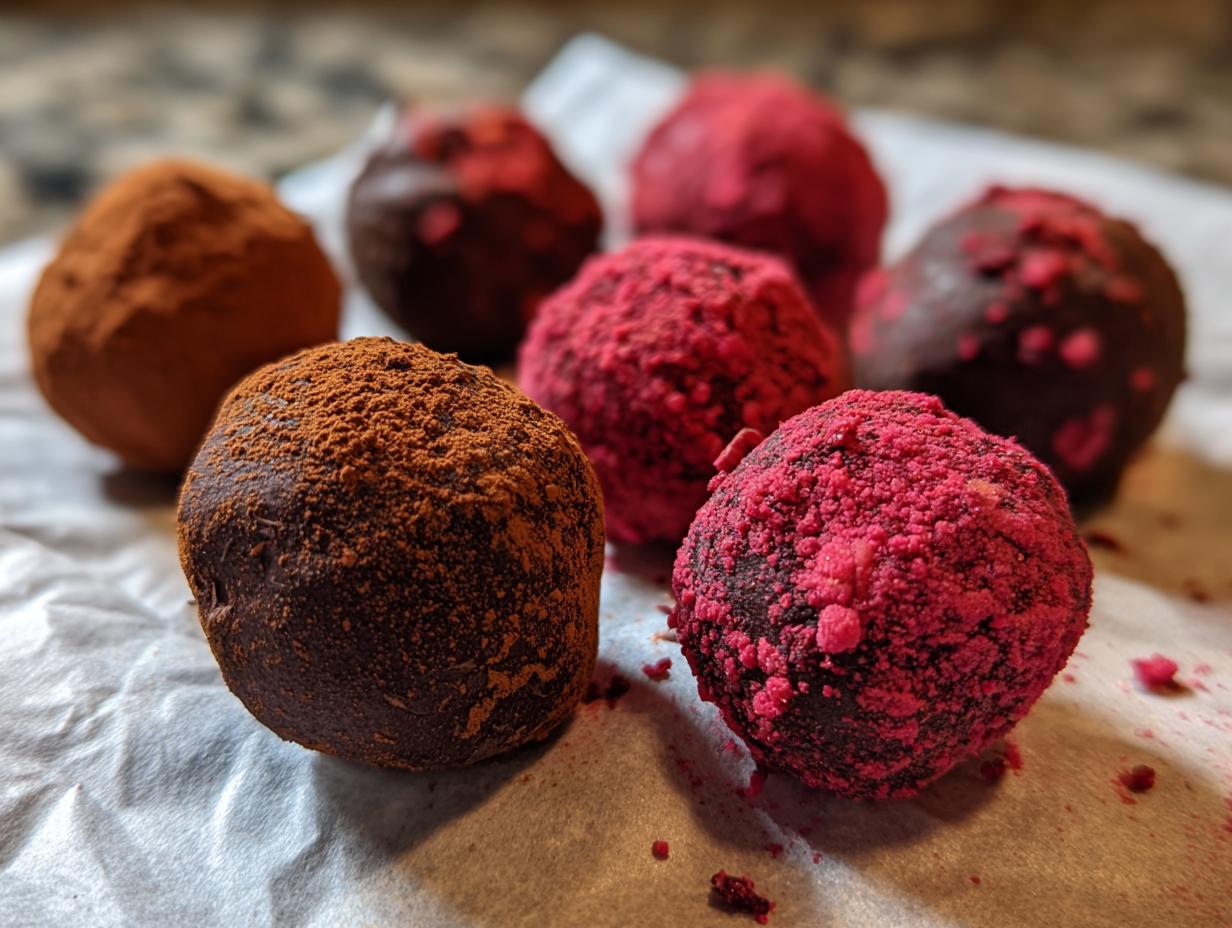 Amazing 4 Ingredient vegan chocolate truffles