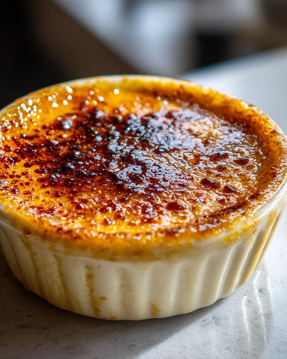 vegan creme brulee - detail 1