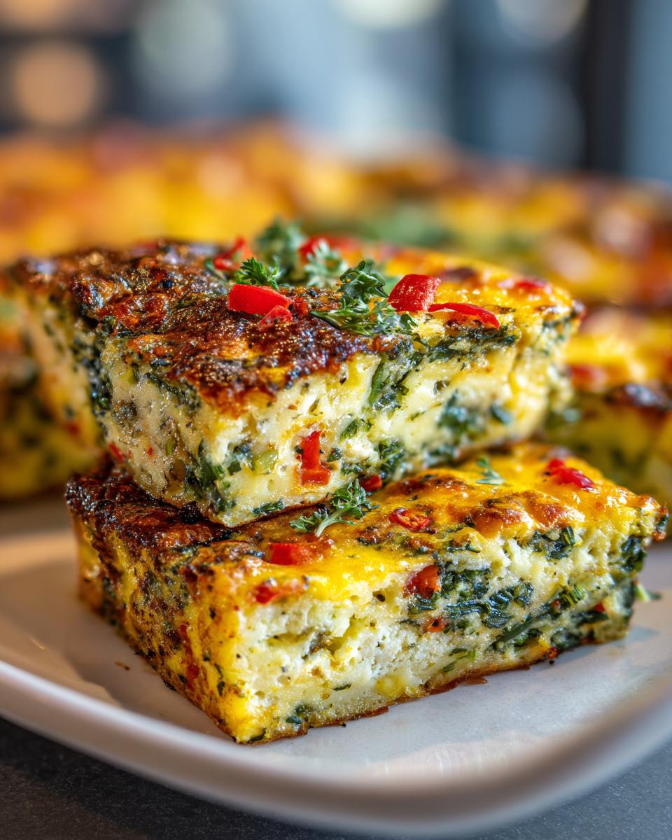 vegetarian breakfast casserole - detail 1