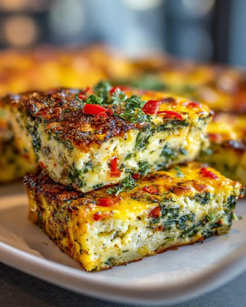 vegetarian breakfast casserole - detail 1
