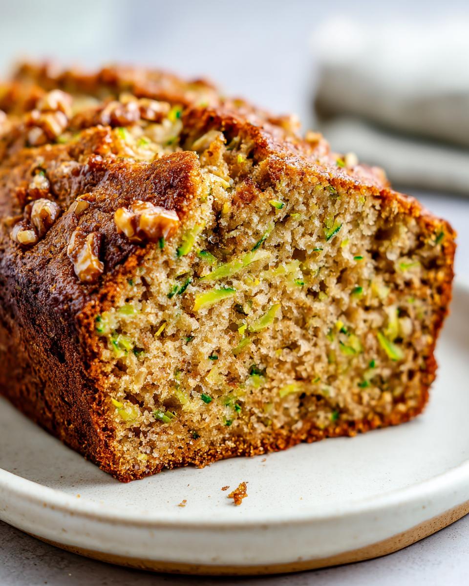 zucchini bread - detail 1