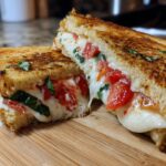 Air fryer Caprese grilled cheese