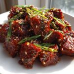 Air fryer Korean BBQ beef bites