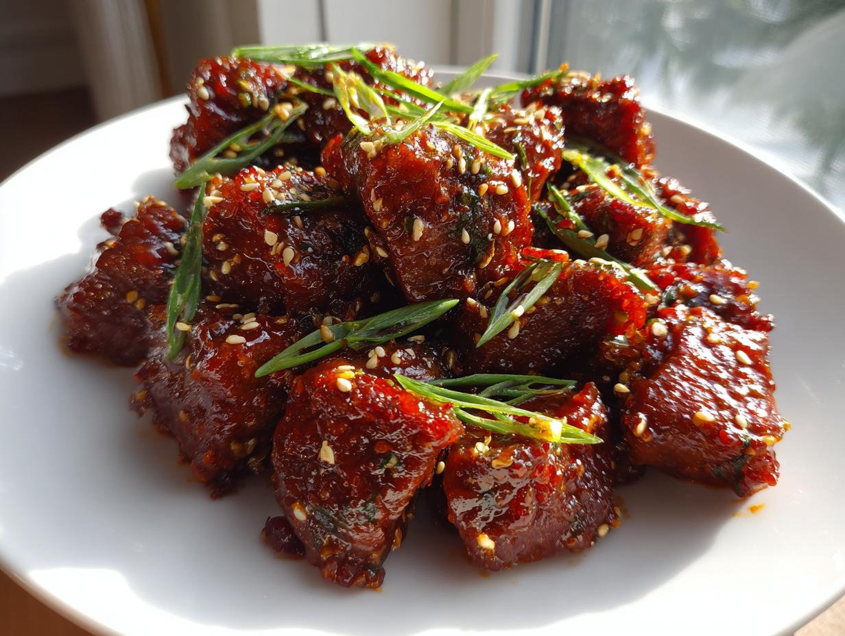 Amazing 24 Min Air Fryer Korean BBQ beef bites