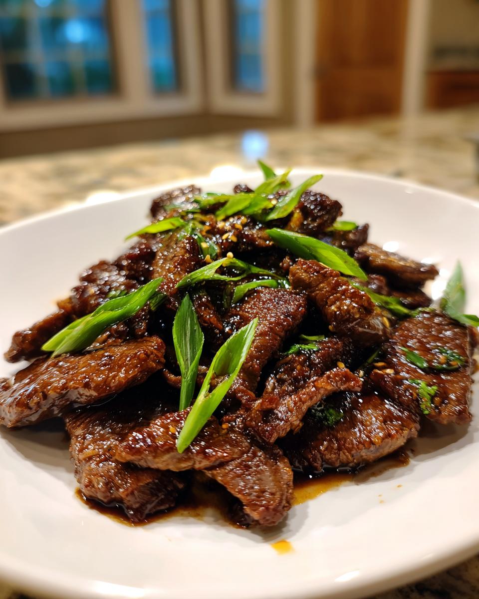Air fryer Mongolian beef - detail 1