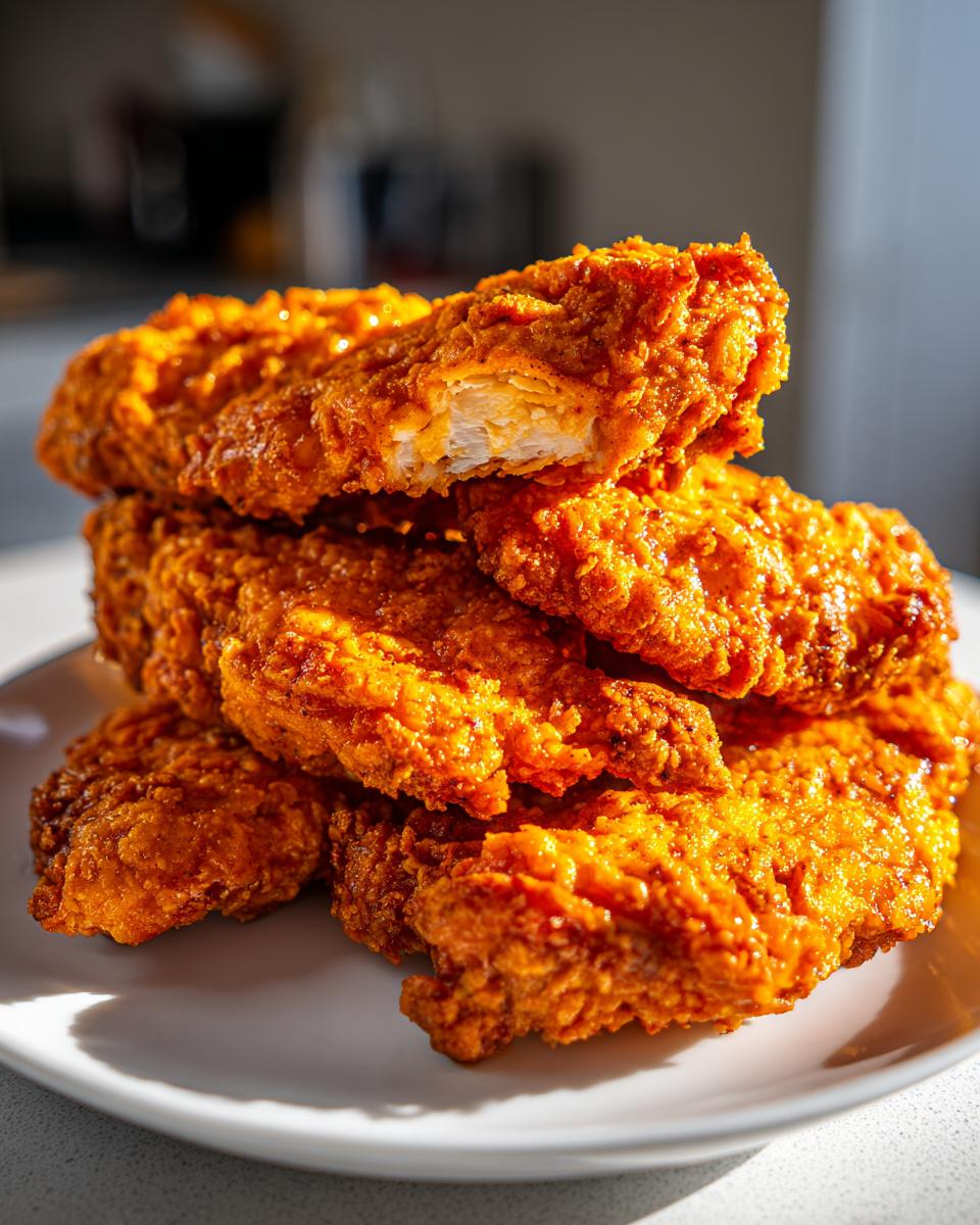 Air fryer Nashville hot chicken tenders - detail 1