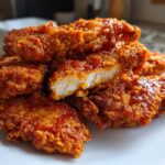 Air fryer Nashville hot chicken tenders