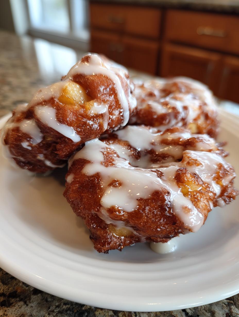 Air fryer apple fritters - detail 2