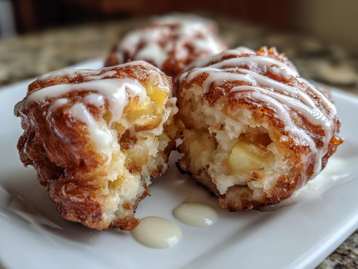 Amazing 25 min air fryer apple fritters