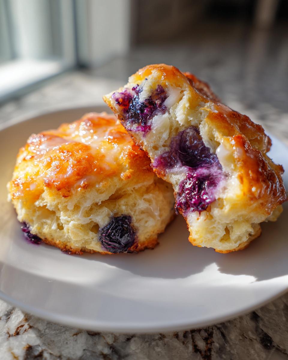 Air fryer blueberry scones - detail 1