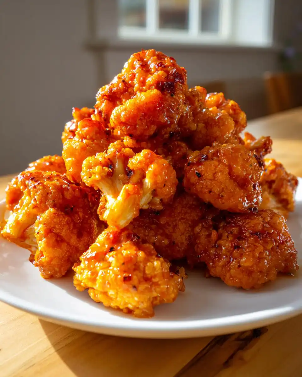 Air fryer buffalo cauliflower - detail 1