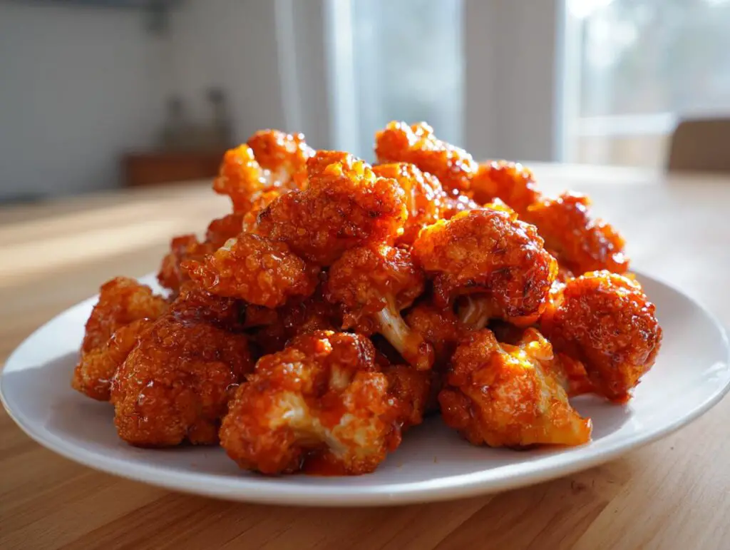 Air fryer buffalo cauliflower